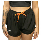 Short Feminino Preto Liso Moda Praia Bermuda De Praia Novo