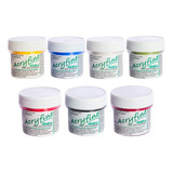 Acryfine Kit X7 Polímeros Pigmentados X8gr Uñas Esculpidas