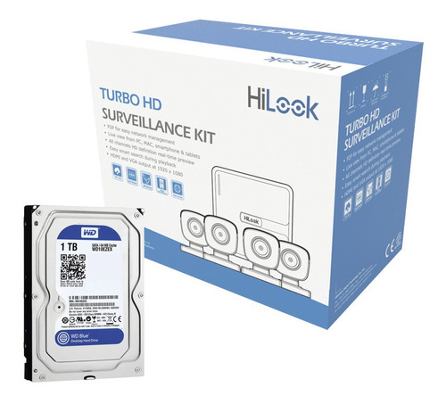 Kit Turbohd 720p 1tb / Dvr 4 Canales / 4 Cámaras Bala 