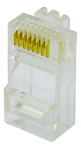 Pack 25 Conectores De Pvc Rj-45