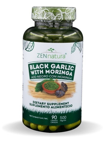 Ajo Negro Y Moringa Control De Glucosa Y Diabetes Zen Natura Sabor Sin Sabor