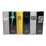 Kit 6 Perfumes De Bolsa 15 Ml Masculino Moments Paris 