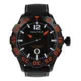 Reloj Para Hombre Nautica *black/orange*.