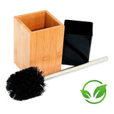Kit Limpeza Banheiro Bambu Escova Sanitária Luxo Ecokitchen