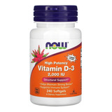 Now Foods Vitamina D3 De Alta Potencia 2000 Ui 240sgels Sfn Sin Sabor