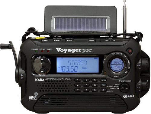 Radio Am Fm Lw Noaa Solar Negro Kaito E