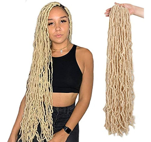 Extensión De Pelo Sintético Con Diseño De Rastas Trenzadas