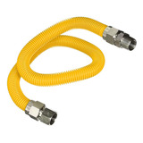 Conector De Gas De Acero Inoxidable Con Revestimiento Amaril