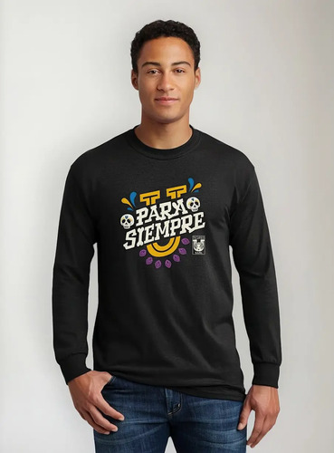 Playera Tigres Hombre Para Siempre U Manga Larga Od76602