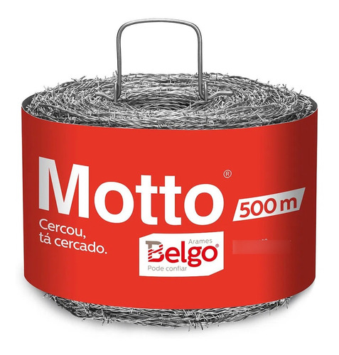 Arame Farpado Motto 500m 100% Galvanizado Garantido Belgo