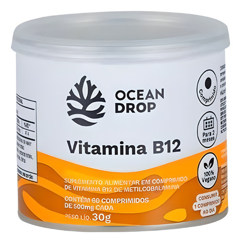 Vitamina B12 Ocean Drop Metilcobalamina 9,64mcg Dose Ideal