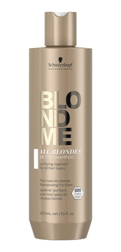 Shampoo Blondme Detox Para Todo Tipo De Rubios 300 Ml