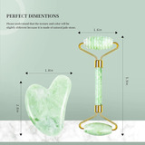 Gua Sha  Jade Roller,nature Jade Stone Guasha Massage Tool,