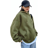 Buzo Oversize Canguro Algodon Friza Hoodie Abrigados Calidad