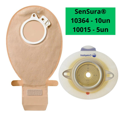 10 Bolsas De Colostomia 40mm + 5 Placas Sensura - Coloplast
