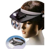 Visera Lupa Con Luz Led 4 Lentes / E-roca