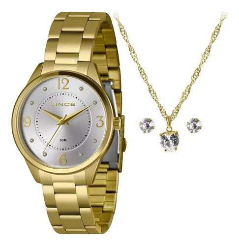   Relógio Feminino Dourado/prata Lrg4746l40 