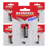 Bateria 9v Alfacell Pilha Kit 6 Unidades