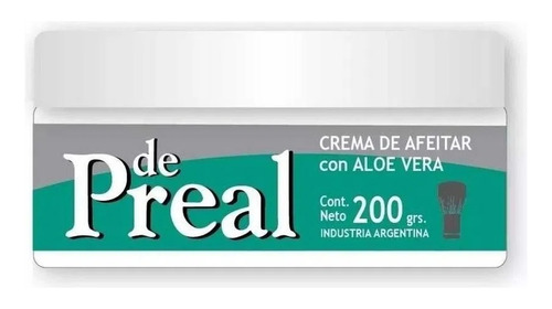 De Preal Crema De Afeitar Con Aloe Vera 200g