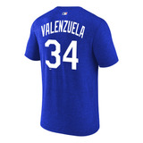 Playera Camiseta Mlb Los Angeles Dodgers Fernando Valenzuela