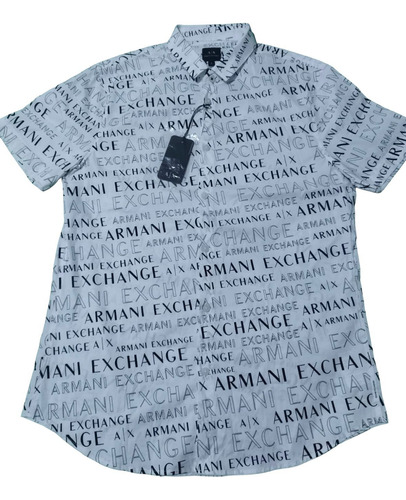 Camisa Armani Exchange Original De Hombre Talla M Blanca.