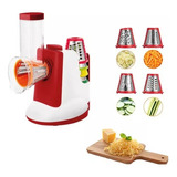 Rallador Electrico Verduras Queso Triturador Rebanador Acero