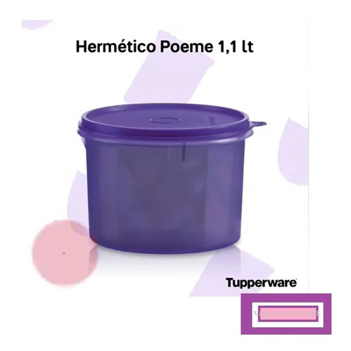 Hermético  Tupperware Poeme 1.1 Litros