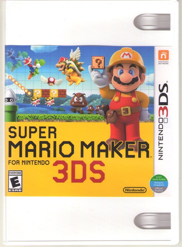 Super Mario Maker 3ds Solo Portada Original De Repuesto