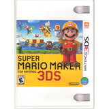 Super Mario Maker 3ds Solo Portada Original De Repuesto