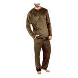 Pijama Hombre Termica Conjunto Calentador Camibuso Pantalon 