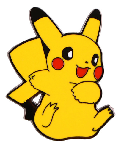 Broche Boton Pin Metalico Pokemon Ash 025 Pikachu Pokedex