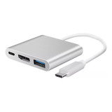 Adaptador Usb-c A Hdmi Type C / Usb 3.0 Macbook Retina Pro