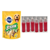 Topline To Line Pour 120ml+petisco Biscoito Pedigree Biscrok