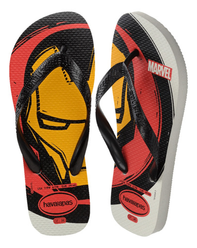 Chinelo Havaianas Kids Top Marvel Homem De Ferro Original