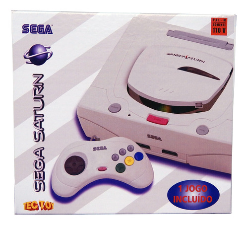 Caixa Vazia Sega Saturn Branco Tec Toy - Excelente Qualidade