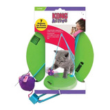 Brinquedo Interativo Para Gato Kong Sway N Play Com Catnip Cor Verde