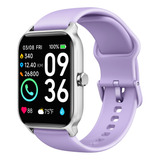 Reloj Inteligente Woneligo Idw13 Purpura Con Bluetooth