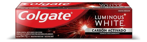 Pasta Dental Colgate Luminous White Carbón Active 90 G