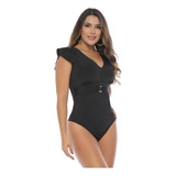 Body Moda Colombiano Con Faja Interna En Powernet 9070-r4 Bc