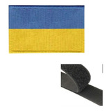 Patch Tarja Bordada - Bandeira Ucrânia Personalizado