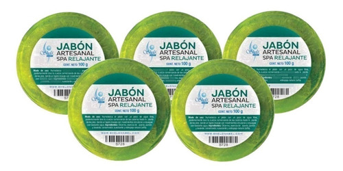 Jabón Artesanal Relajante Con Estropajo Natural Exfoliante