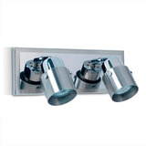 Lamparas Apliques Plafon Acero 2 Luces Iluminacion Baño Vig