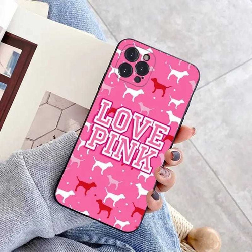 Carcasa Plástica Compatible Con Samsung Diseño Love Pink