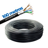 Rolo 100m Cabo De Rede Lan 4px24awg Blindado Cobre Megatron