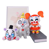 Fnaf Juego De Terror Payaso Oso Payaso Niña Peluche 3 Pcs