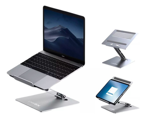 Soporte Base Ajustable Para Mac Macbook Notebook Alum 10-17