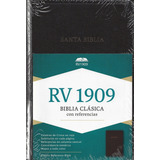 Rv 1909 Biblia Clásica Con Referencia Negro Imitación Piel