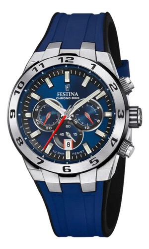 Reloj Festina Hombre F20671/1 Chrono Bike Malla Caucho Azul