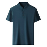 Polo De Seda De Hielo Para Hombre Playera Transpirable