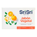 Sri Sri Jabón Vegetal Con Naranja Y Tulasi Limpia Y Refresca